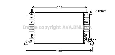 AVA QUALITY COOLING Радиатор, охлаждение двигателя FD2158